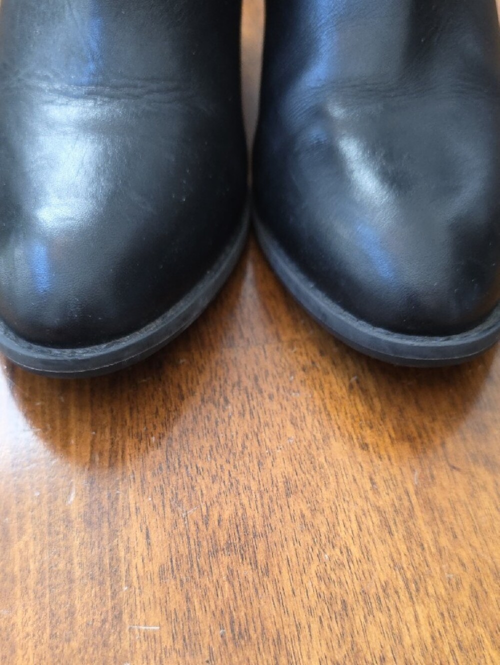 Vionic Upright Upton Black Leather Ankle Booties Sz 9 - Picture 6 of 11